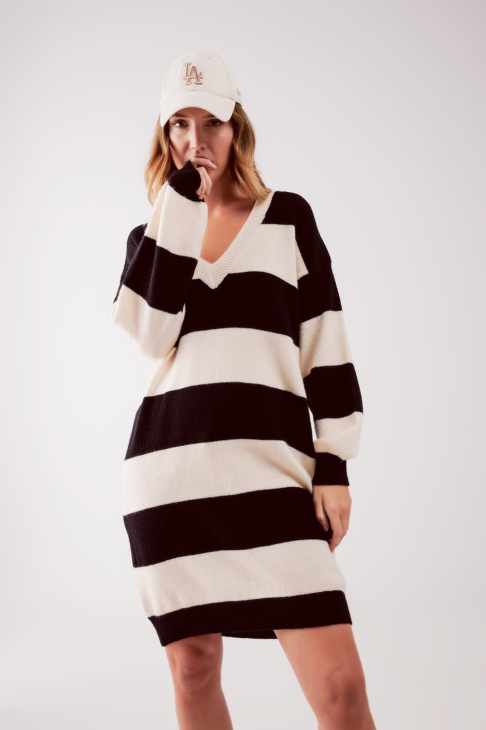 Ilona Striped Sweatshirt Dress