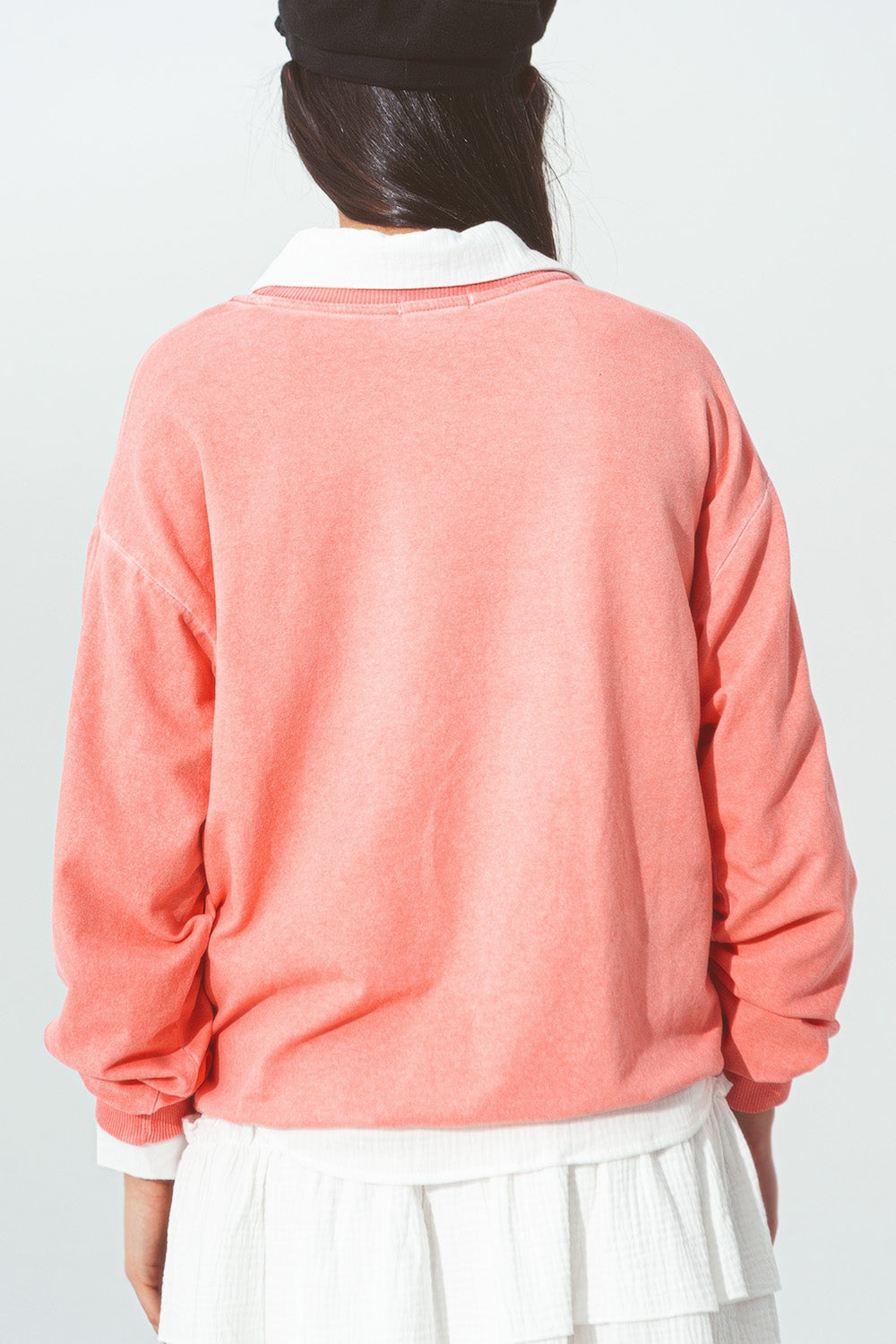 Lexi Graphic New York City Sweatshirt in Coral