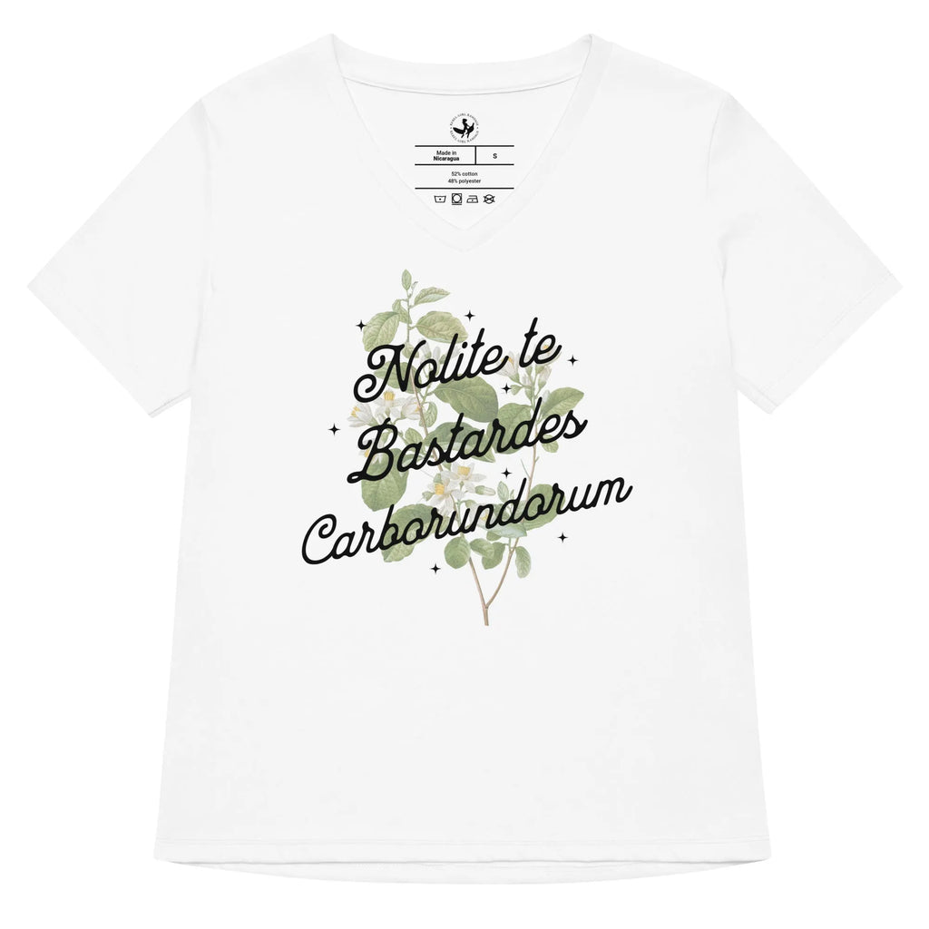 Nolite te Bastardes Carborundorum V-Neck Tee
