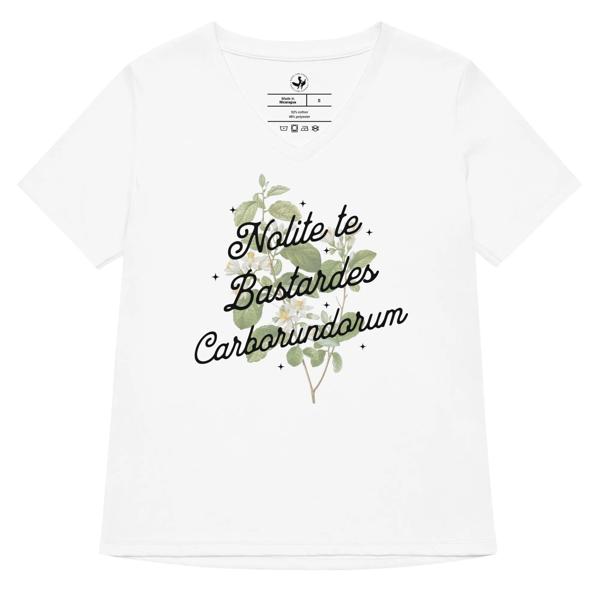 Nolite te Bastardes Carborundorum V-Neck Tee
